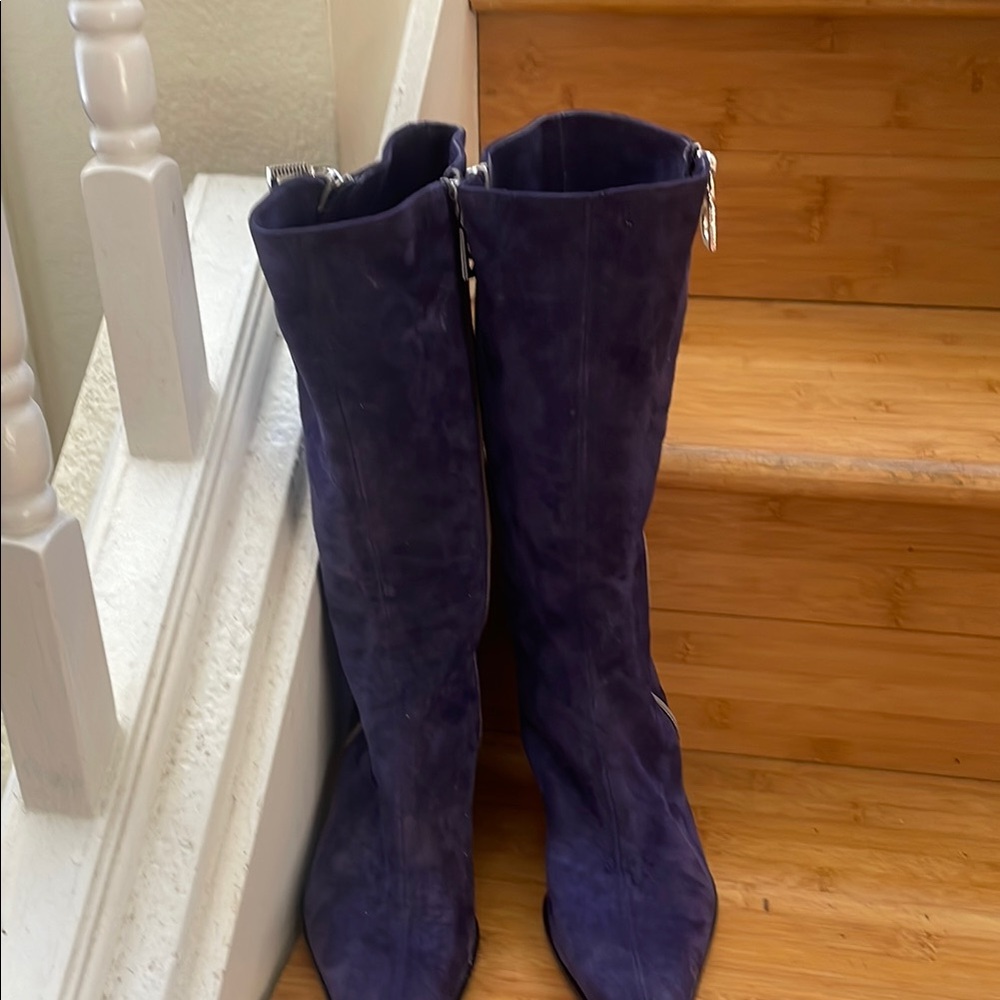 Women's Purple Knee-High Boots